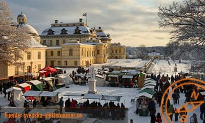 Mercado de Navidad castillo de Drottningholm (Julmässan på Drottningholm slott)